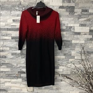 NWT NY Christmas Holiday Collection sweater dress size L